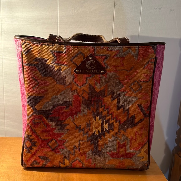 Consuela Handbags - Pink and aztec printed Consuela bag